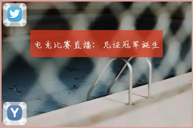 电竞比赛直播：见证冠军诞生
